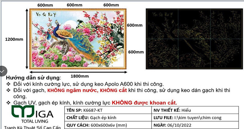 Tranh kỹ thuật số MA-K6687-KT