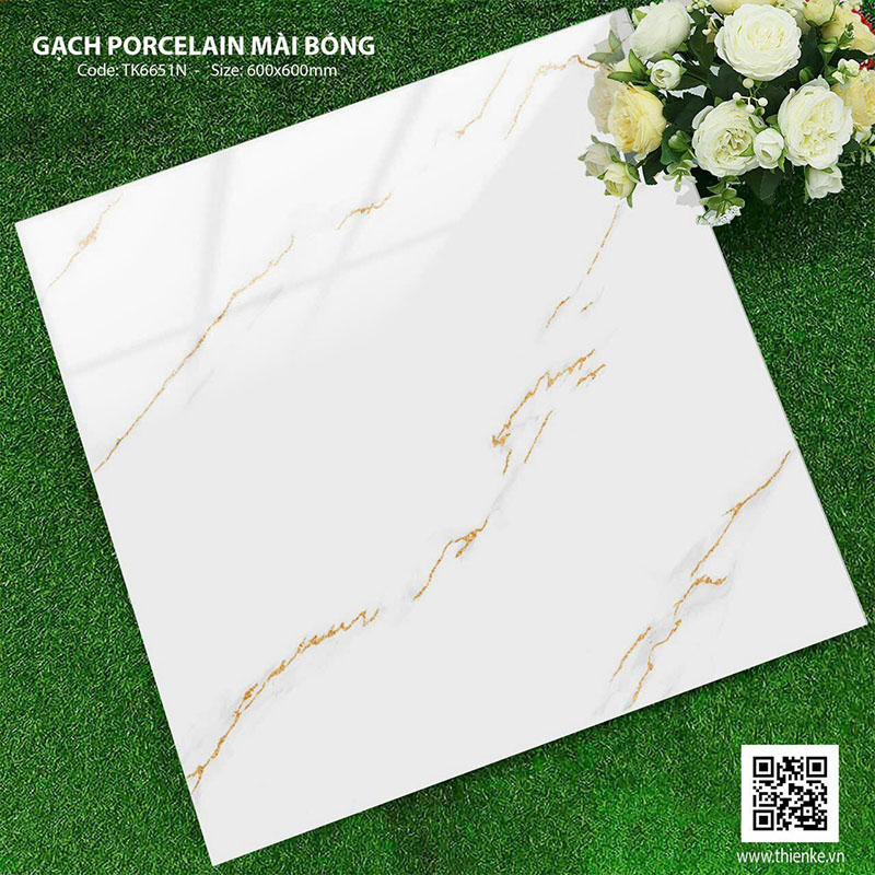 Gạch Porcelain mài bóng 60×60 TK6651N